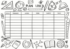 Plan lekcji na rok szkolny 2024-25